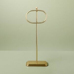 Hearth & Hand With Magnolia Brass Bathroom Hand Towel Stand Antique Finish